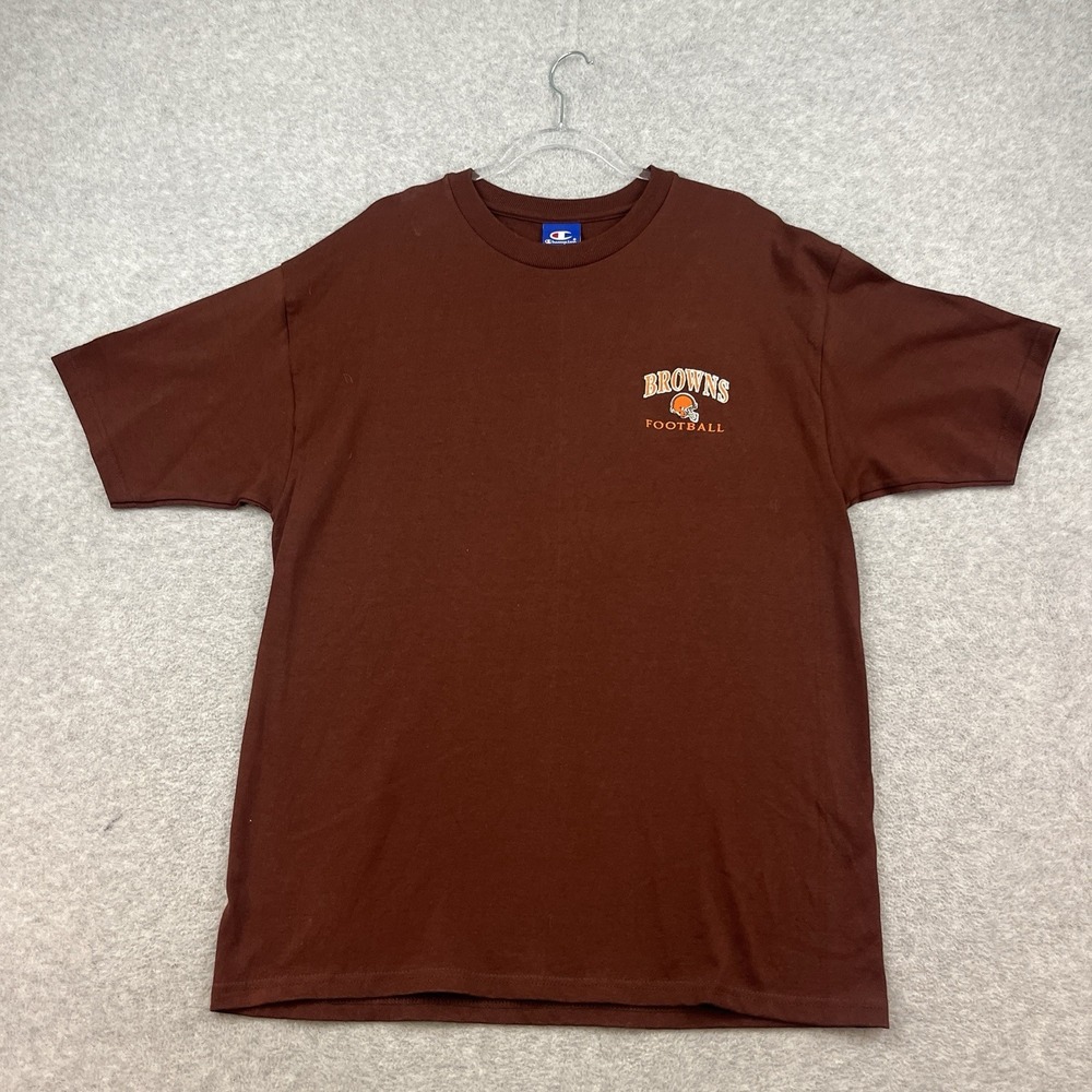 Vintage NFL Cleveland Browns Football Mens XL Short Sleeve T-Shirt Champion 90s